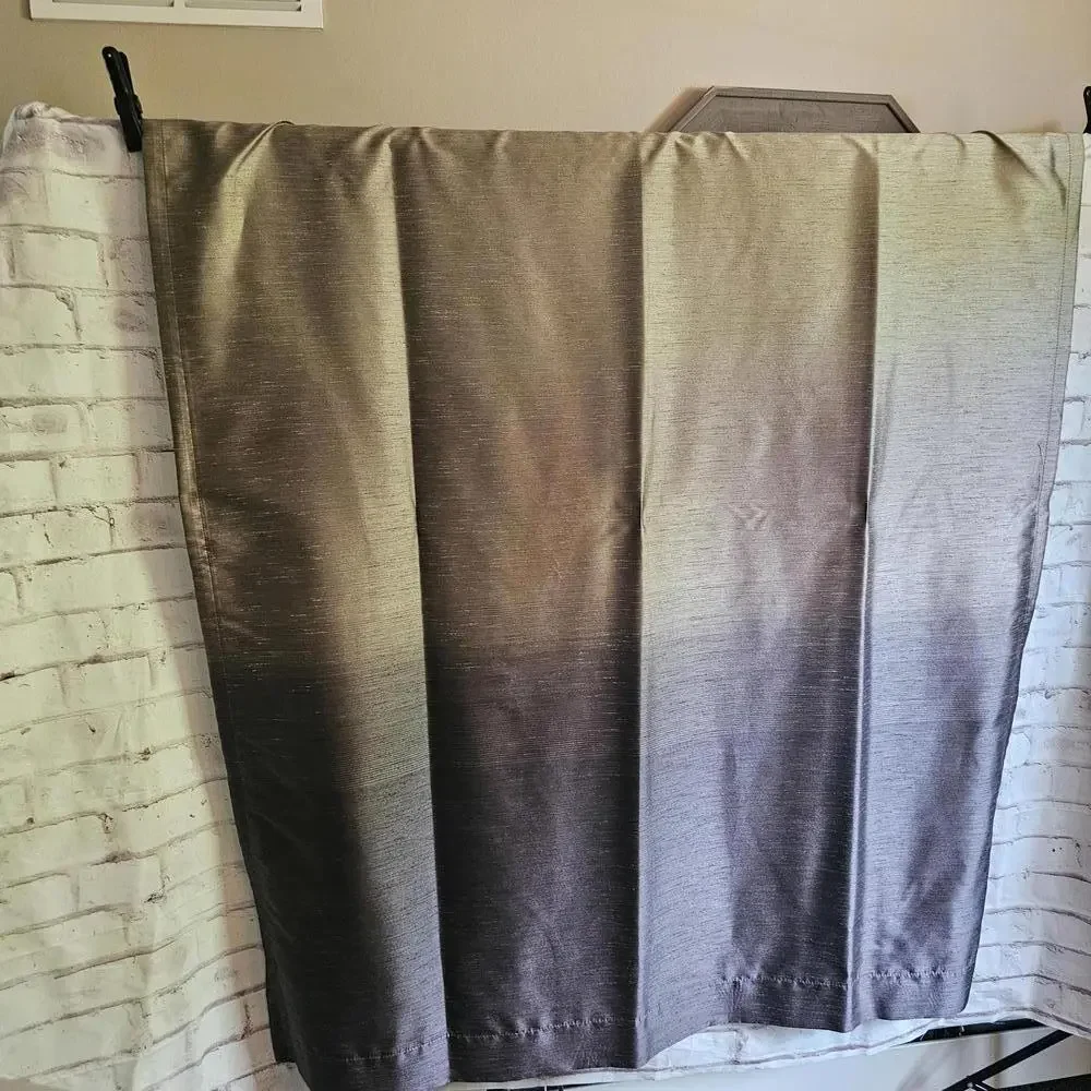 Eggplant Ombre Grommet Top Curtains for 2 windows.